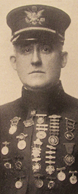 Cpt. Albert Laudensack, champion rifle shot, accompanied the Winchester exhibit.